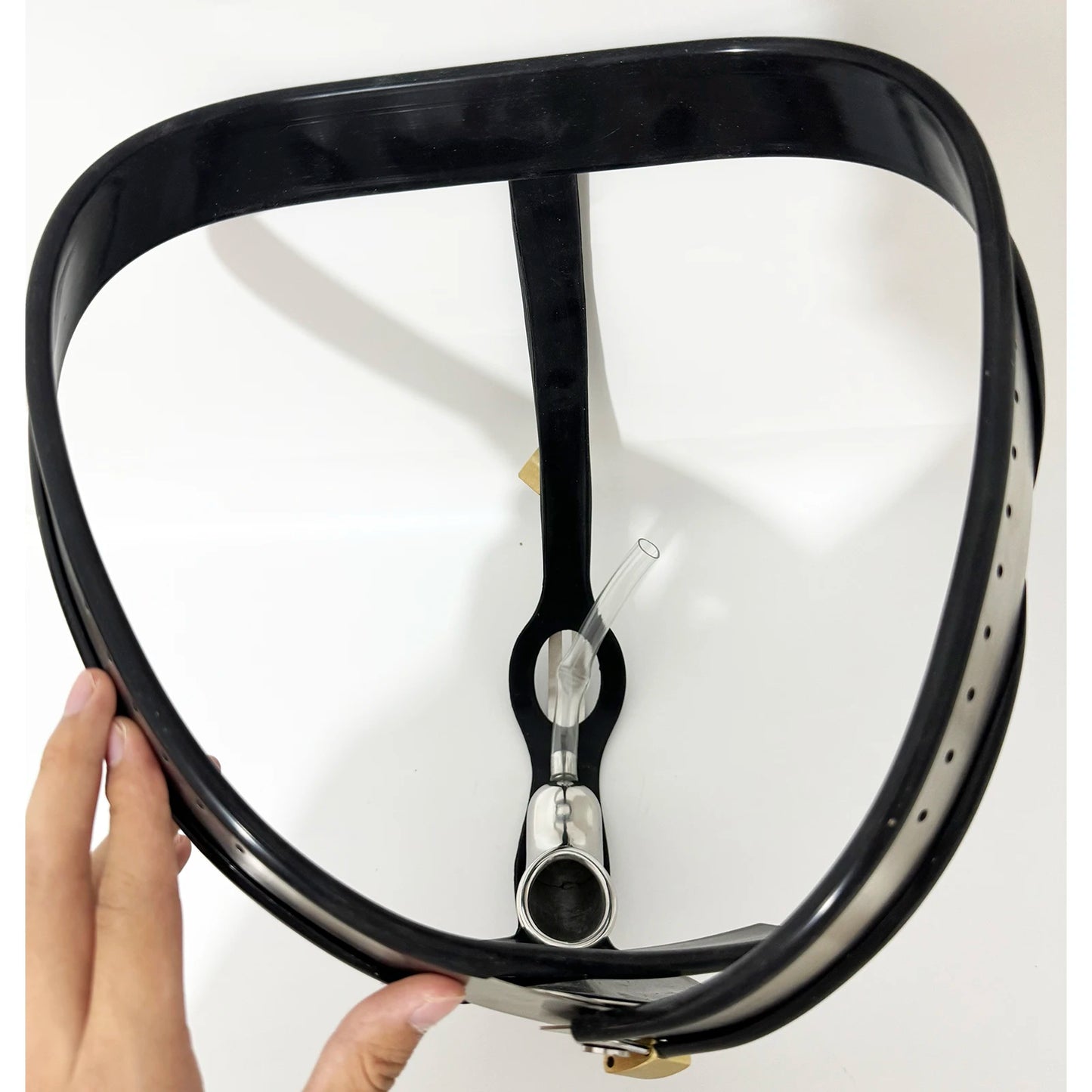 Male Chastity Belt with Removable Cage & Plug