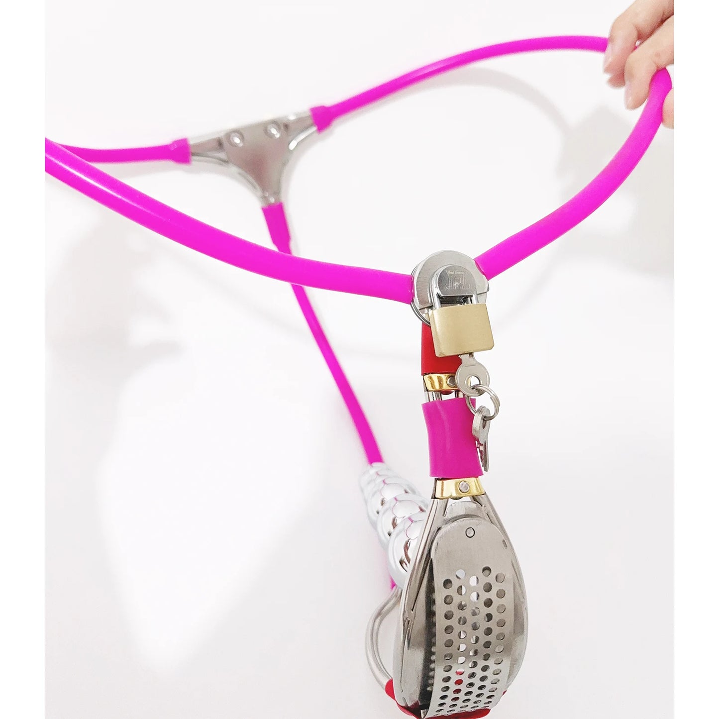 Premium Female Chastity Belt with Stainless Steel Plug