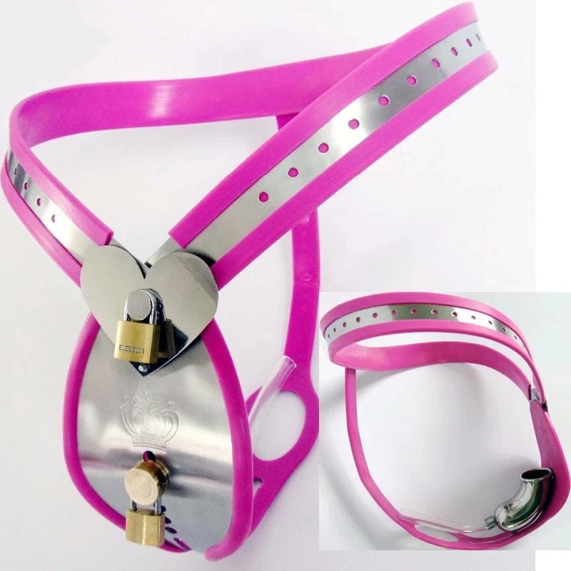 Male Chastity Belt with Removable Cage & Plug