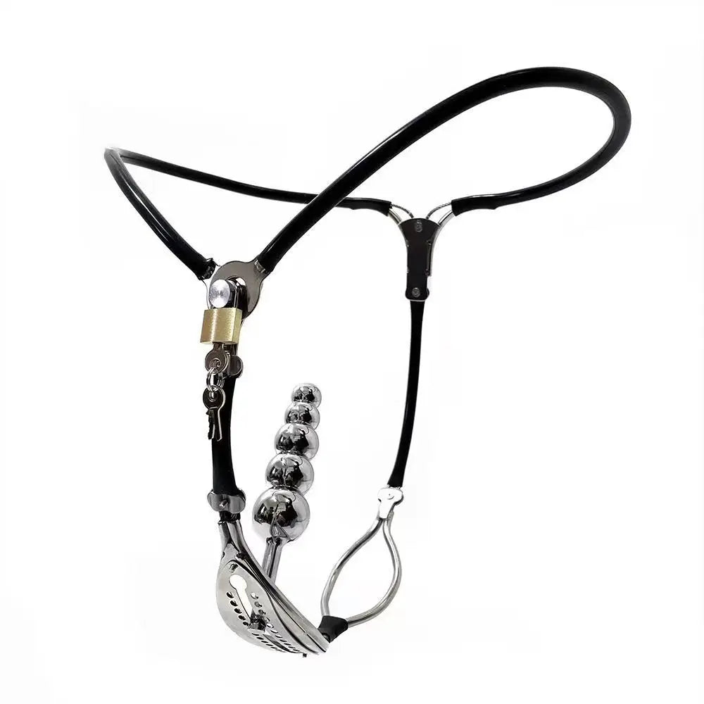 Premium Female Chastity Belt with Stainless Steel Plug