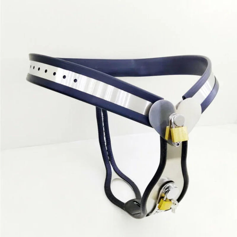 Female Chastity Belt with Anal & Vaginal Plug