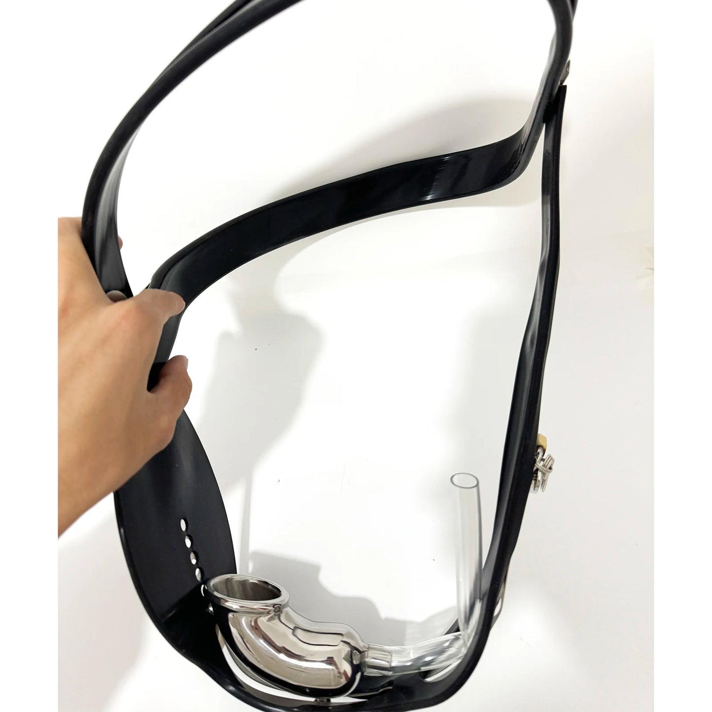 Male Chastity Belt with Removable Cage & Plug