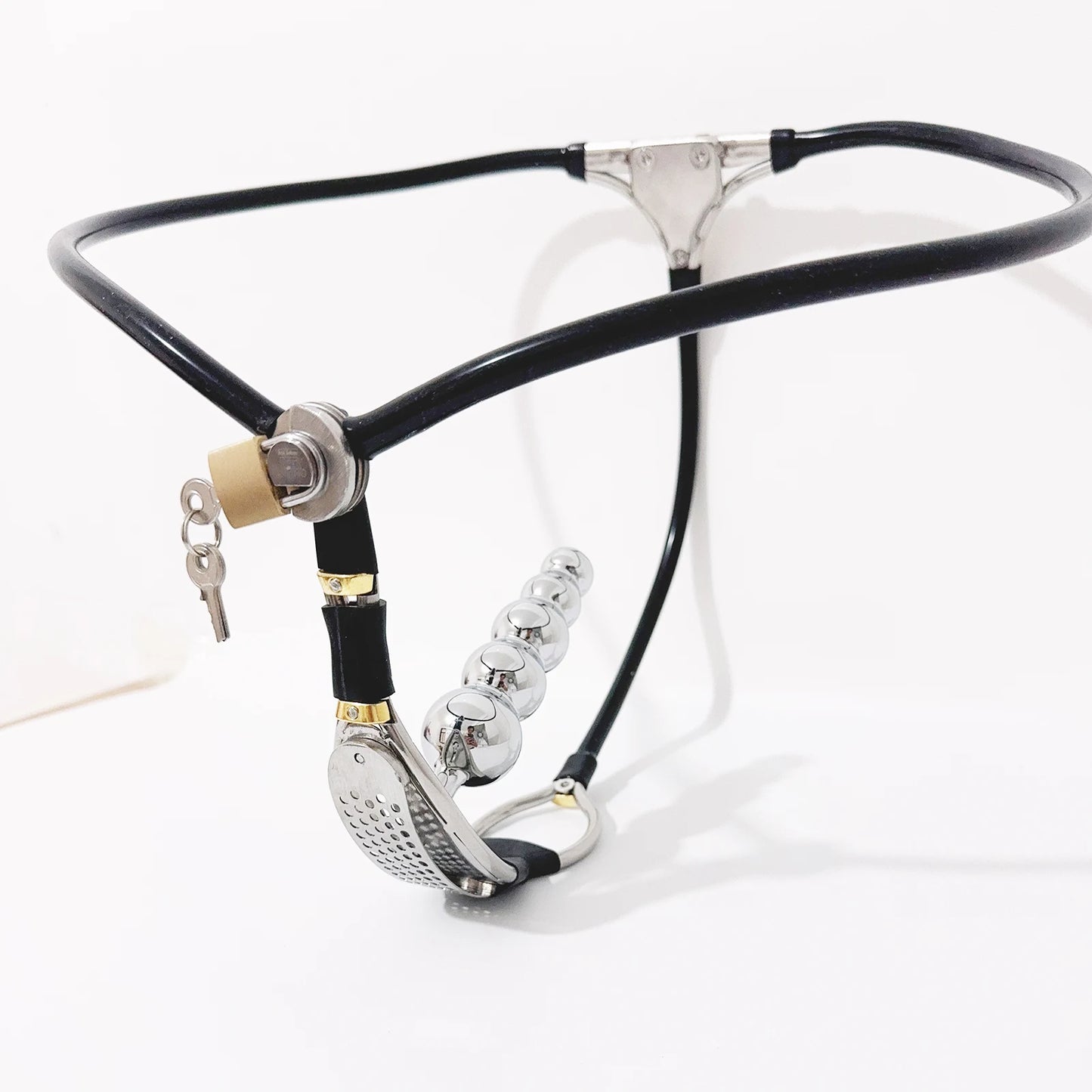 Premium Female Chastity Belt with Stainless Steel Plug