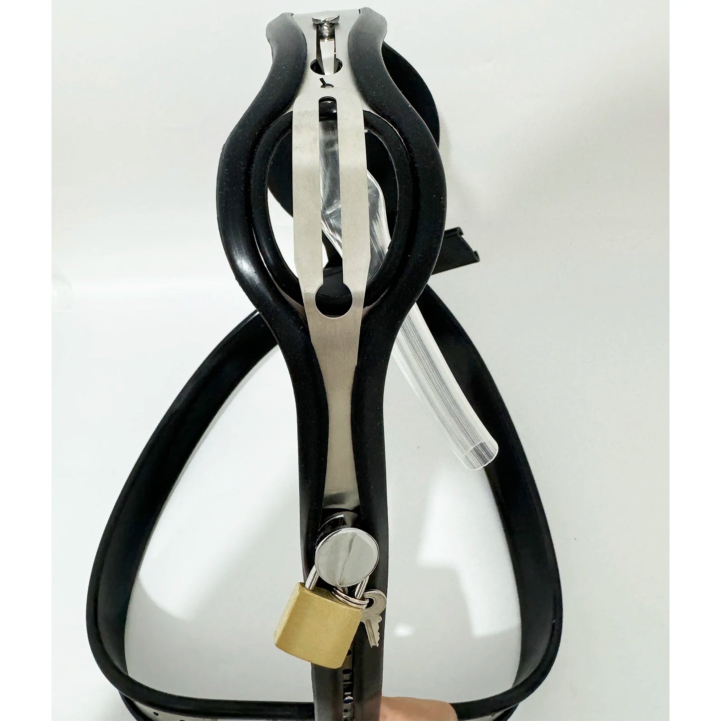 Male Chastity Belt with Removable Cage & Plug
