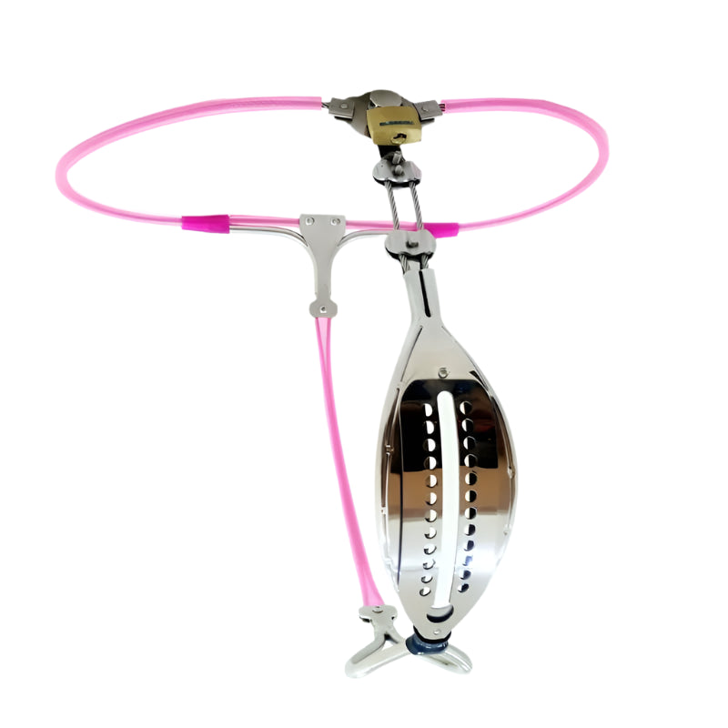 Premium Female Chastity Belt with Stainless Steel Plug