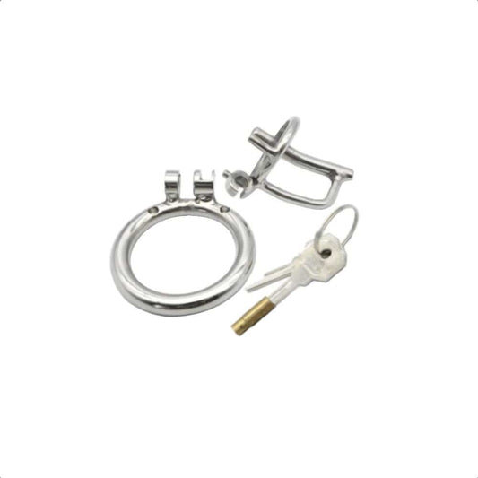 Open Urethral Stainless Steel Chastity Cage
