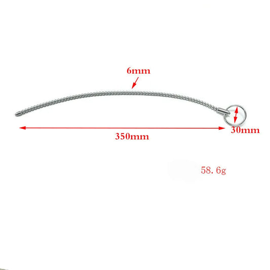 Beaded Urethral Sound, Stainless Steel