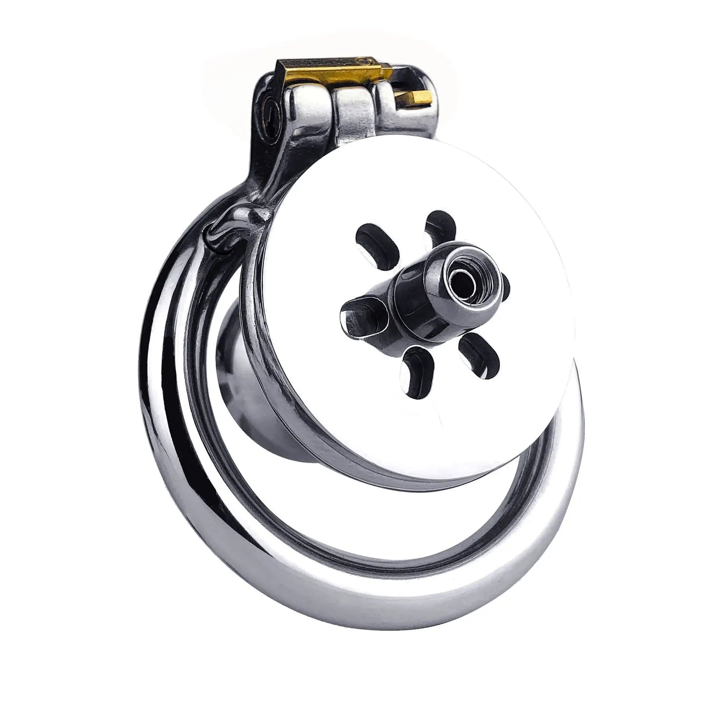 Flat Inverted Chastity Cage With Dildo