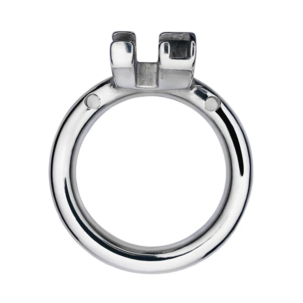 Flat Inverted Chastity Cage With Dildo