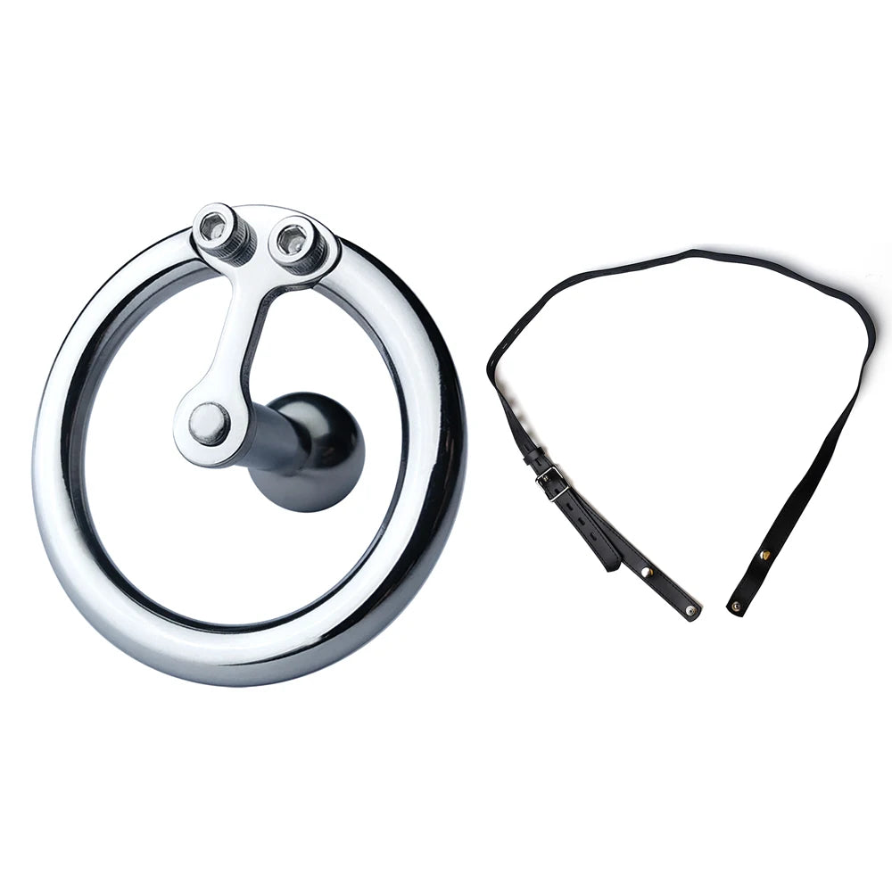 Inverted Flat Ring Chastity Cage