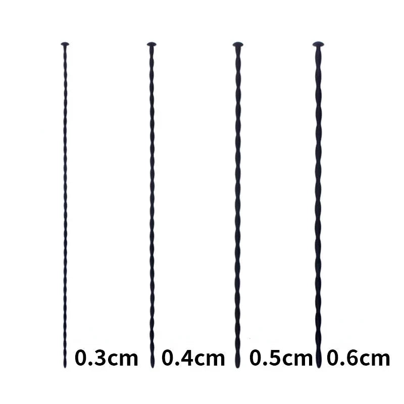 Silicone urethral sounds 0.12 to 0.24 inch, small set of 4