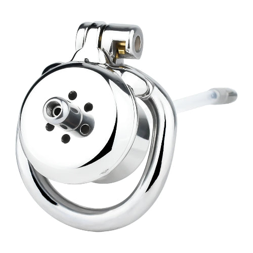 Inverted chastity cage with catheter