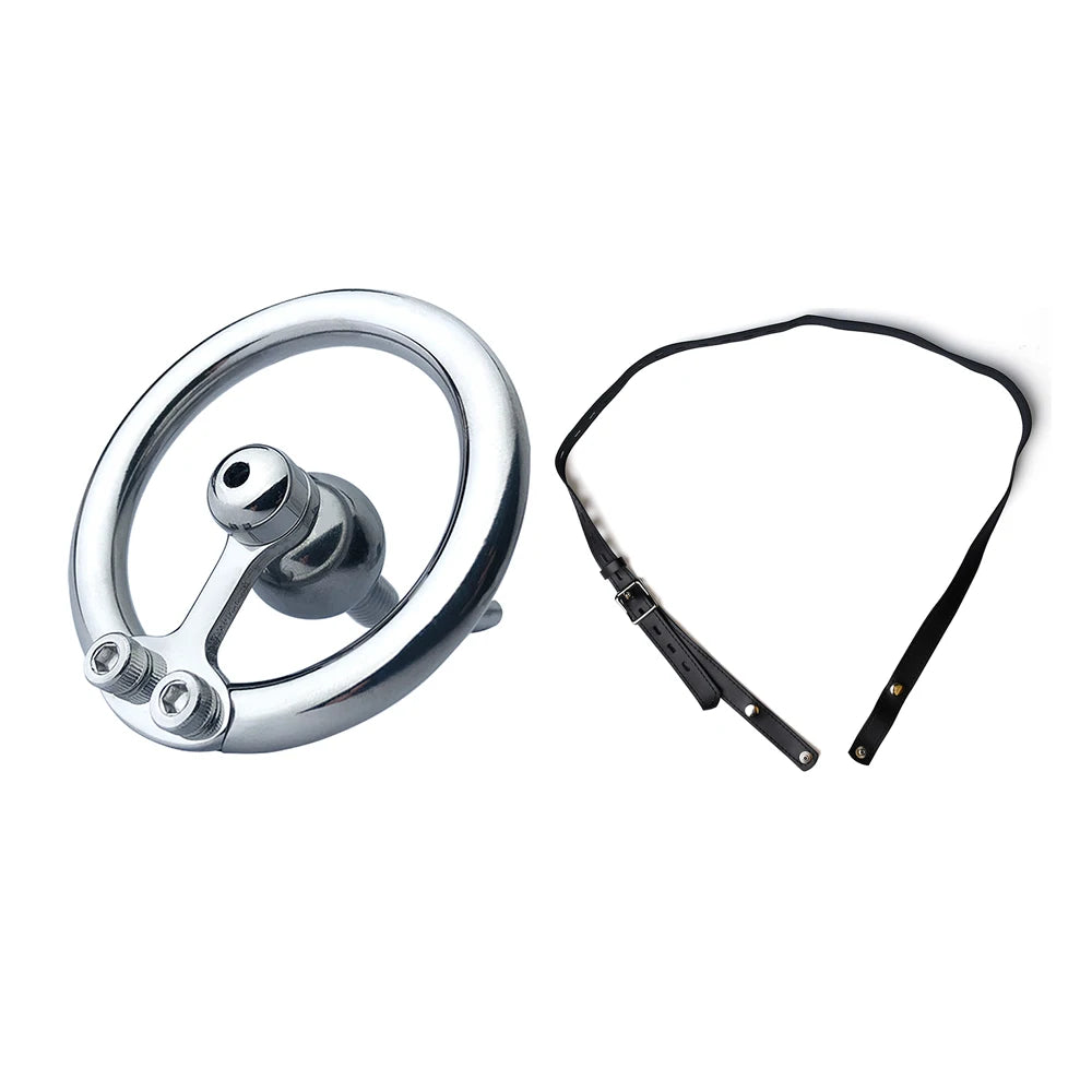 Inverted Flat Ring Chastity Cage