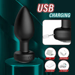 USB rechargeable anal vibrator butt plug
