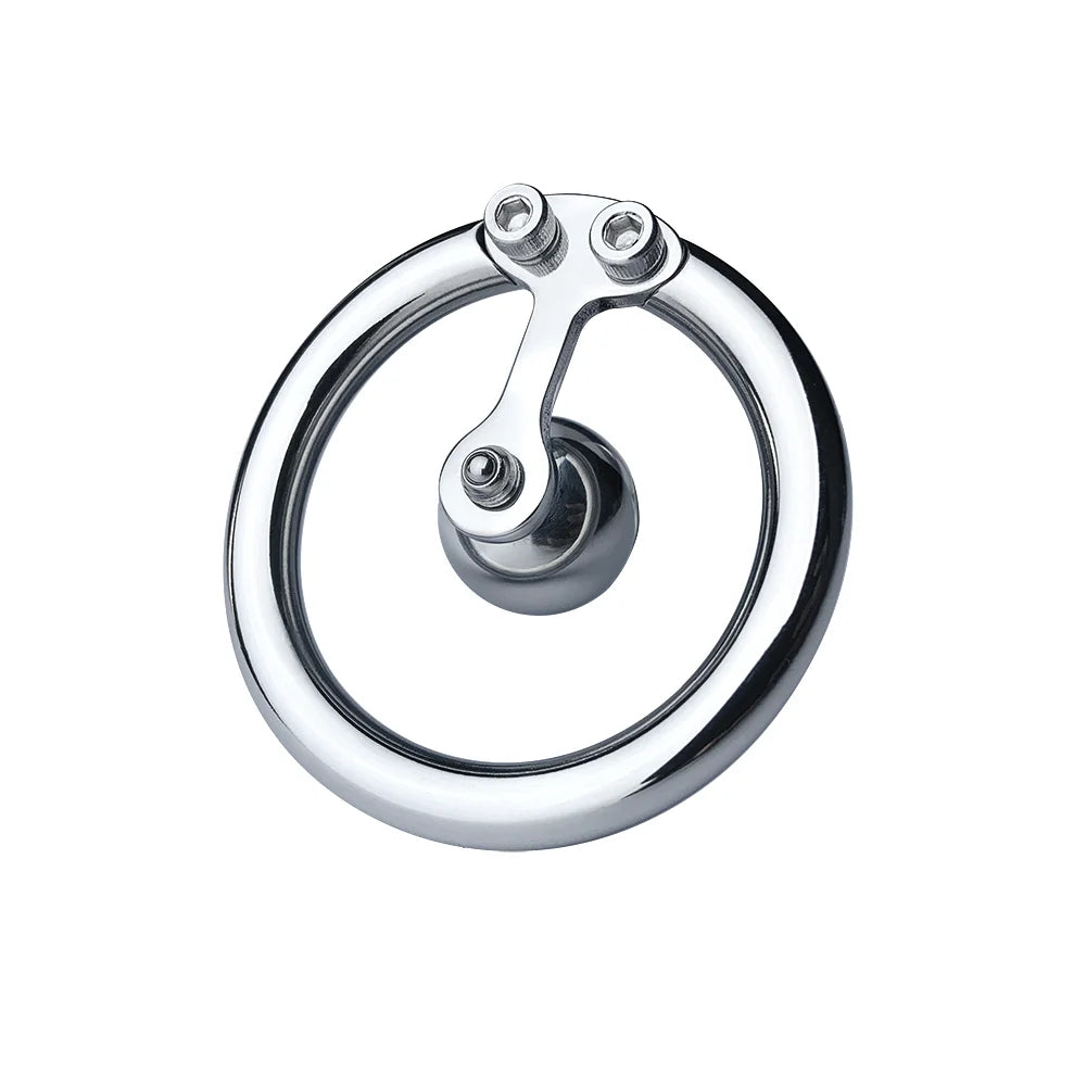Inverted Flat Ring Chastity Cage