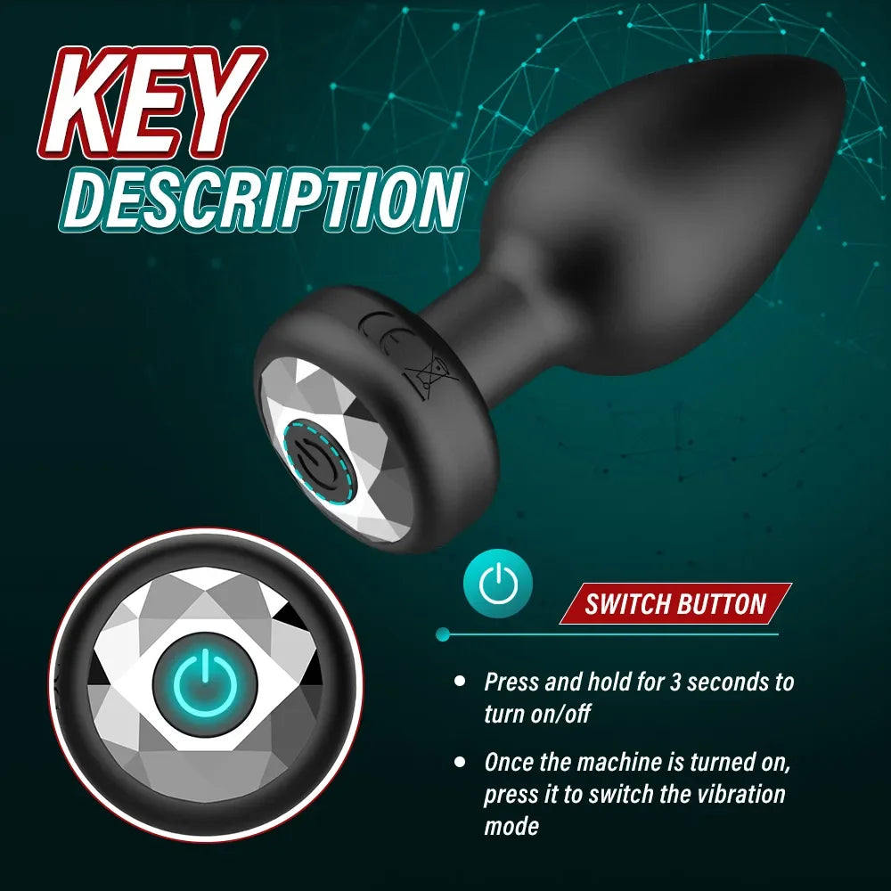 Wireless Anal Vibrator, App or Remote