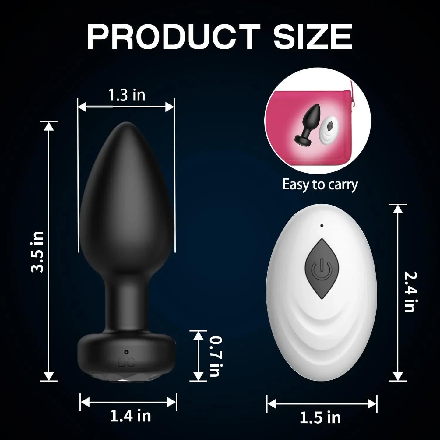 Wireless Anal Vibrator, App or Remote