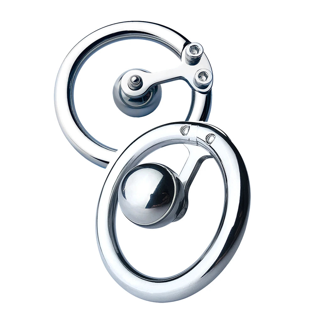 Inverted Flat Ring Chastity Cage