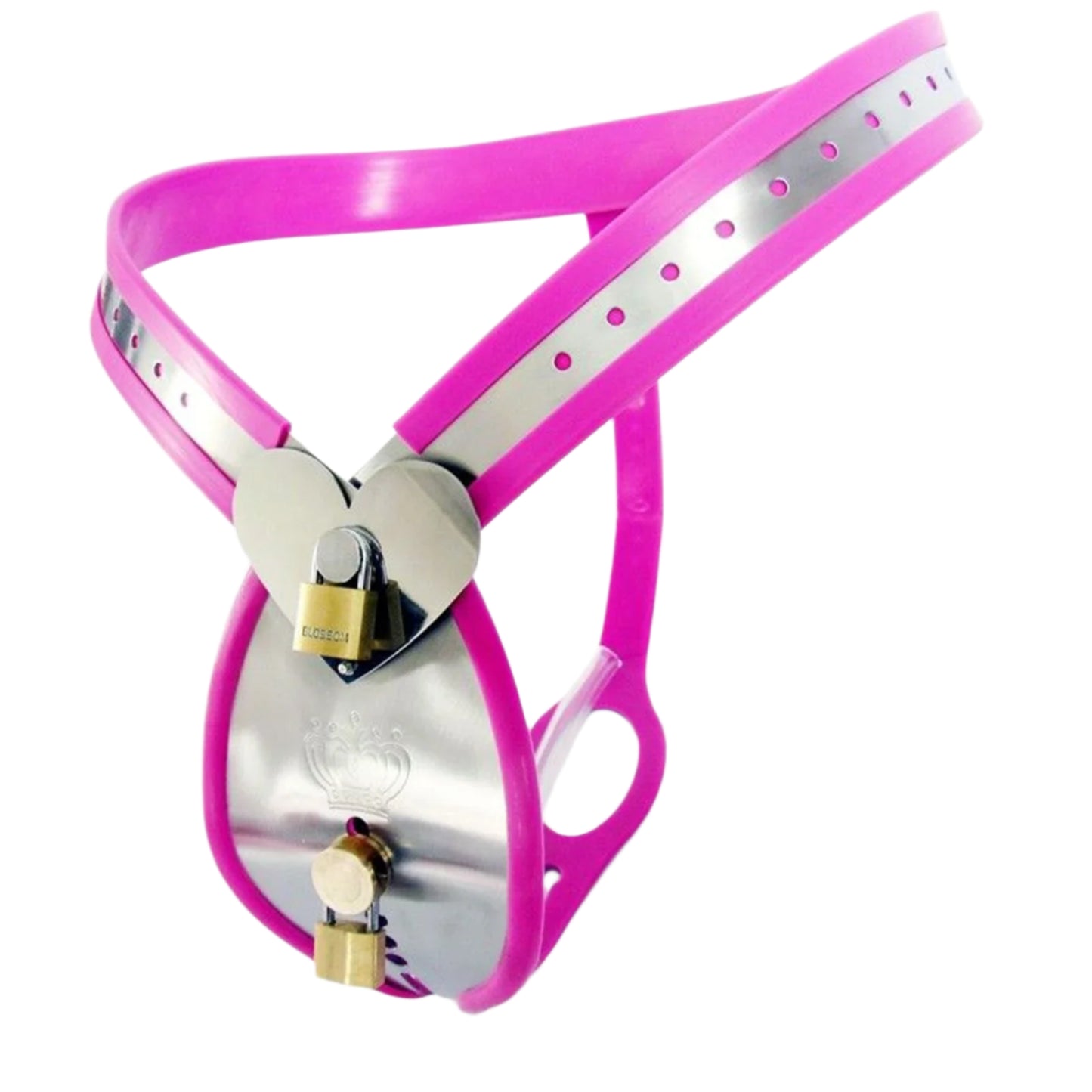 Male Chastity Belt with Removable Cage & Plug
