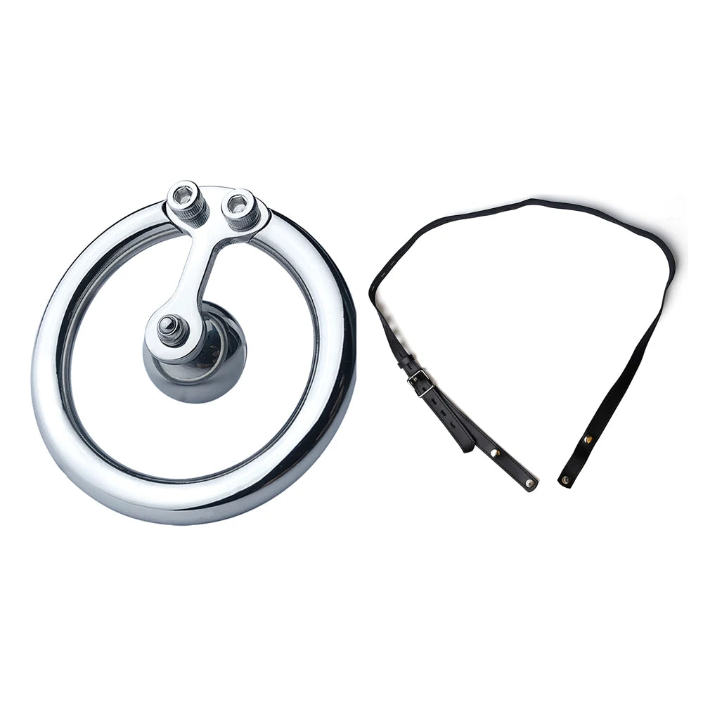 Inverted Flat Ring Chastity Cage