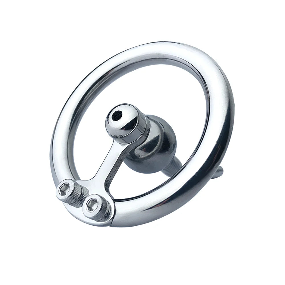 Inverted Flat Ring Chastity Cage