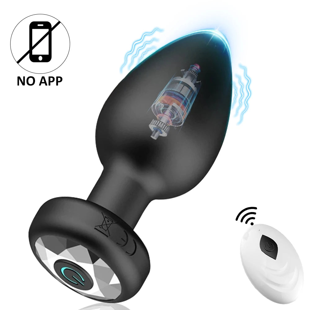 Wireless Anal Vibrator, App or Remote