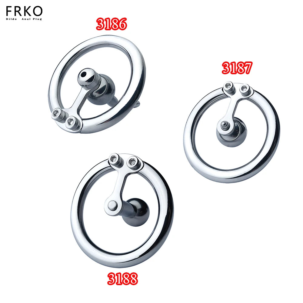 Inverted Flat Ring Chastity Cage