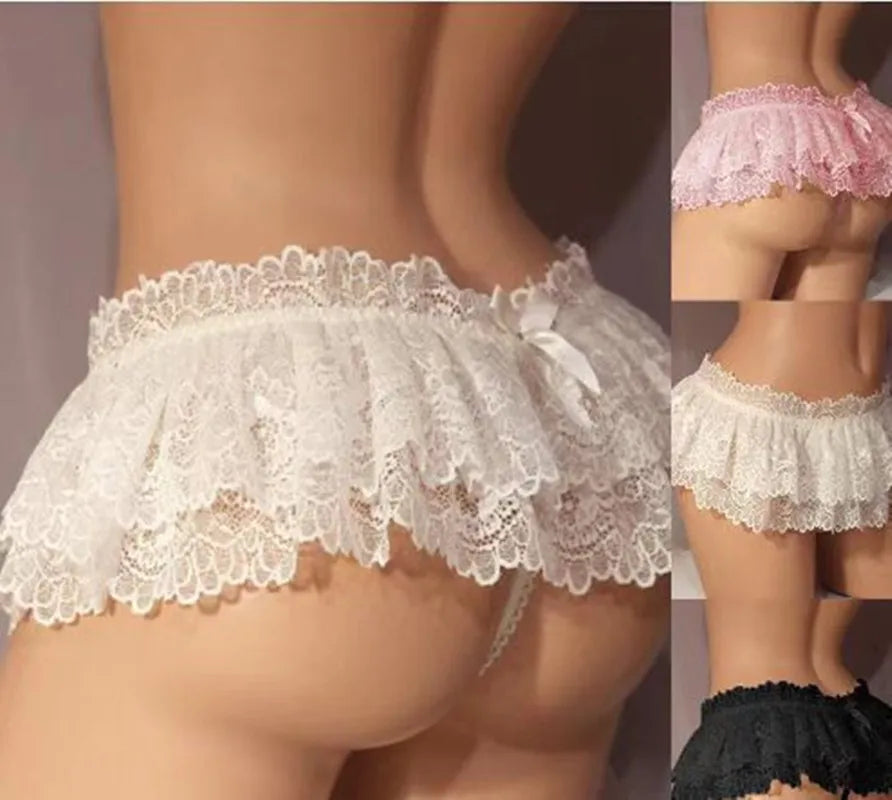 Sissy Lace Skirted Panties