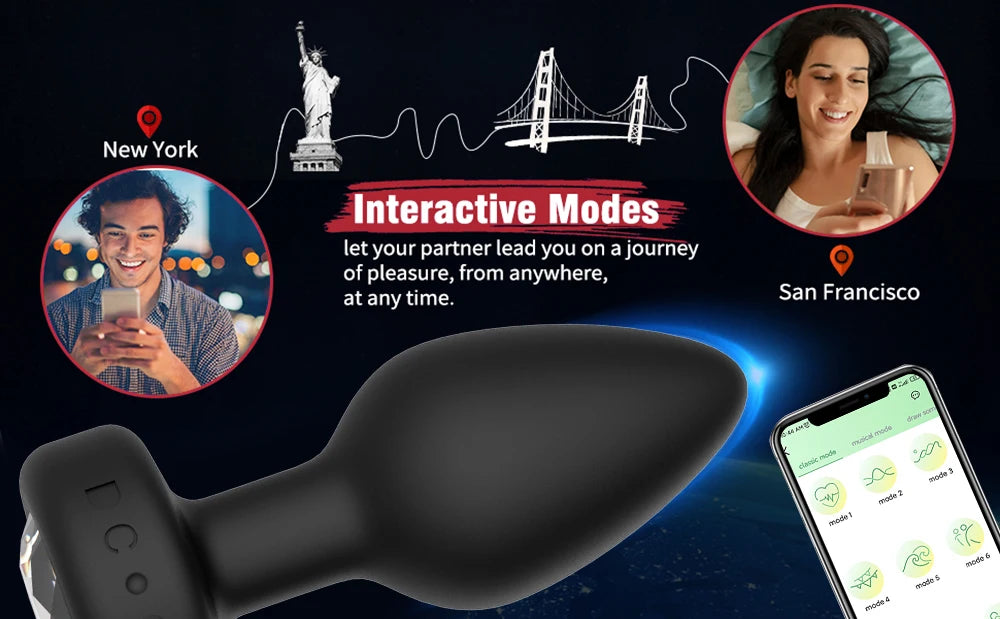 Wireless Anal Vibrator, App or Remote