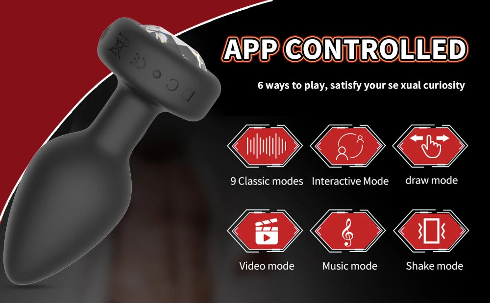 Wireless Anal Vibrator, App or Remote