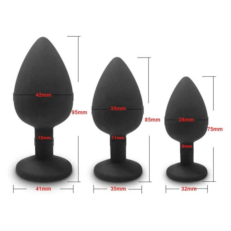 Anal Training Kit, 3 Plugs
