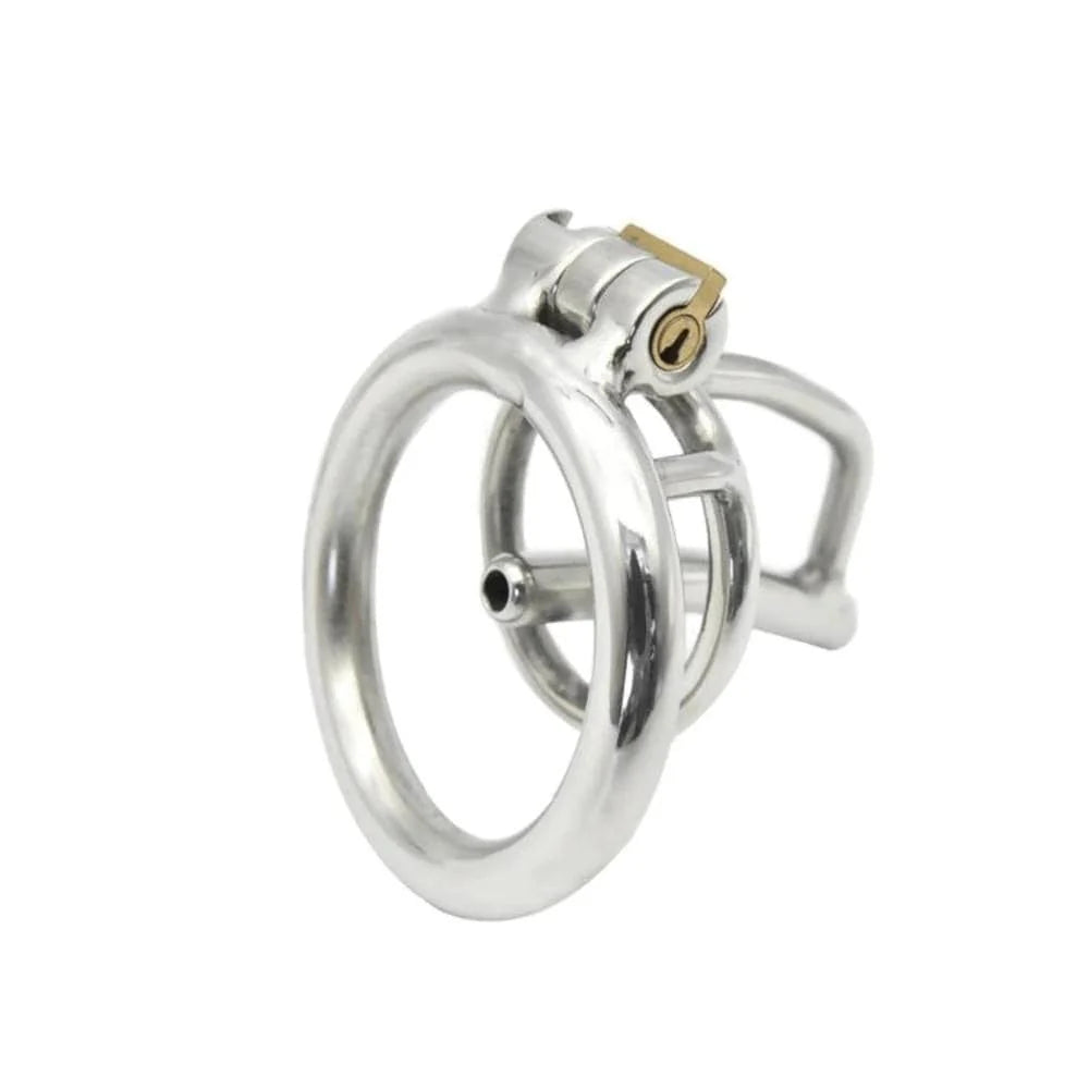 Open Urethral Stainless Steel Chastity Cage